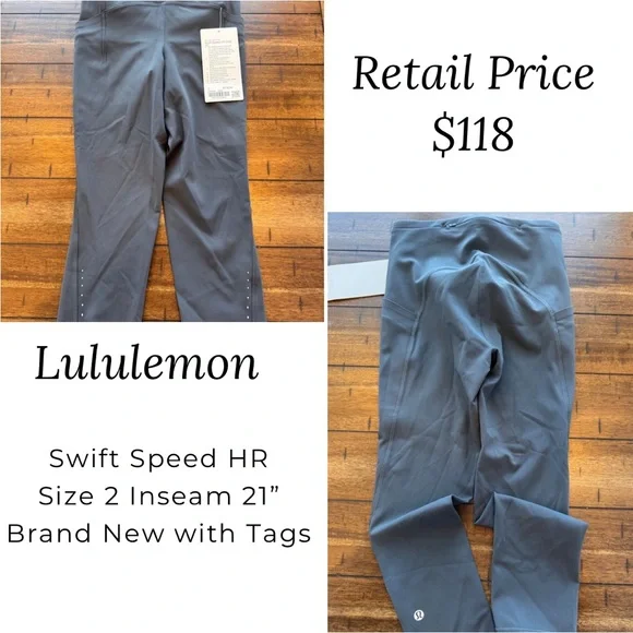 Lululemon Swift Speed HR Leggings 21” | Size 2 | NWT | Retail $118 - Picture 9 of 9